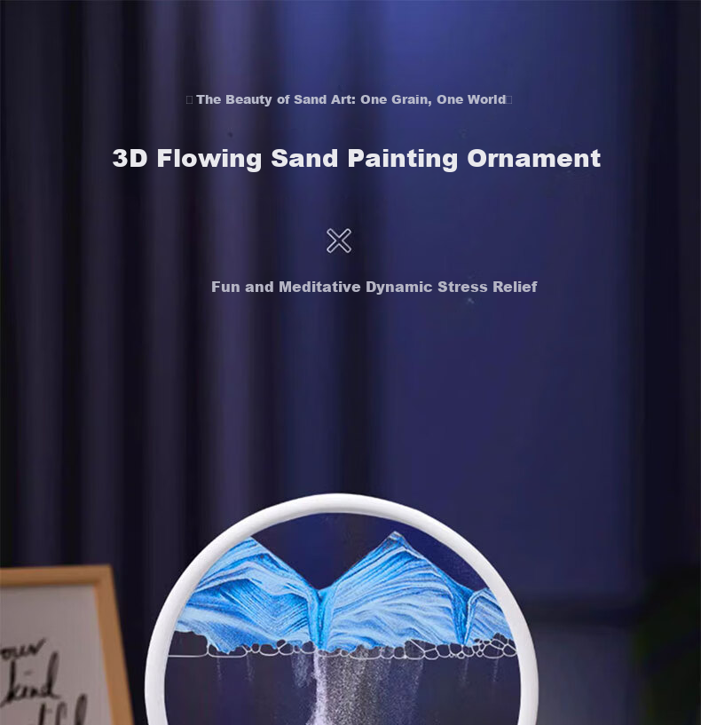 Craftsman Flower Language Flowing Sand Painting Ornament Stress Relief Hourglass Timer Practical Birthday Gift Handicraft Housewarming Moving Gift 1