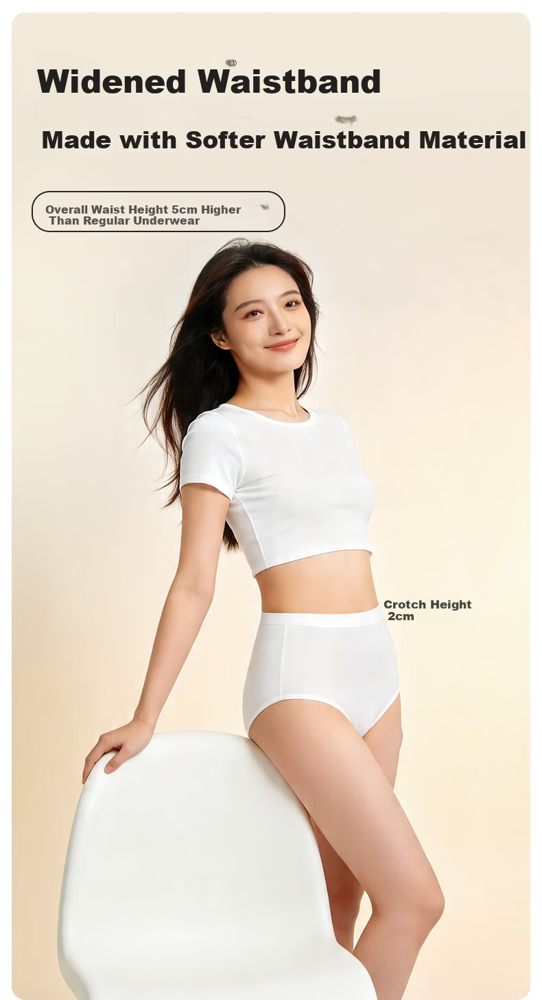 Kangaroo Doctor Disposable High-Waist Maternity Women's Underwear Daily Use Sterilized Individually Packaged XXL Size 4 Pieces 3