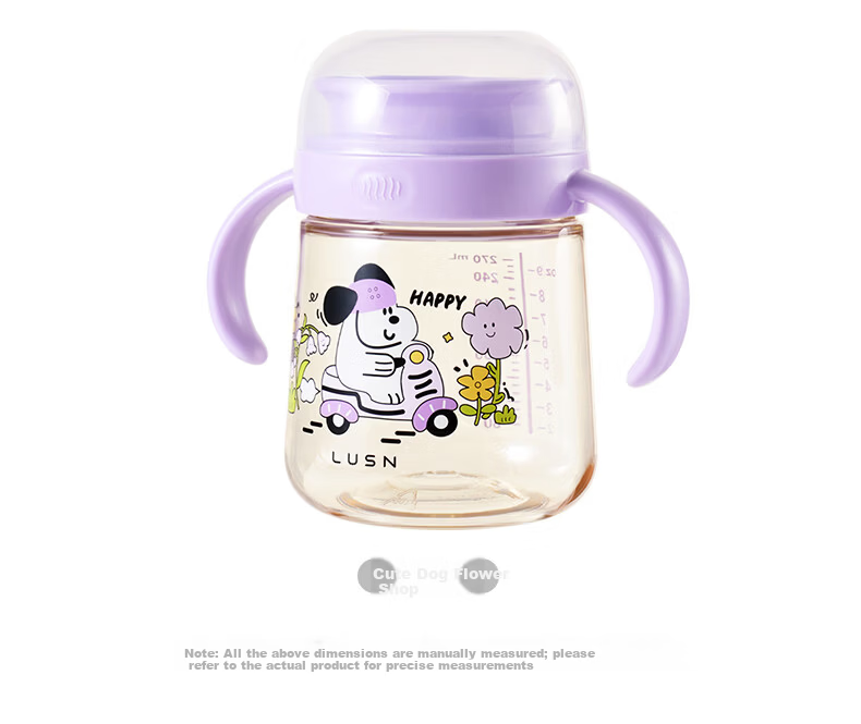LUSN Sucking Cup Baby Infant Sip Drinking Cup Children's Day Gift PPSU Milk Cup Lip-Control Learning Cup 10
