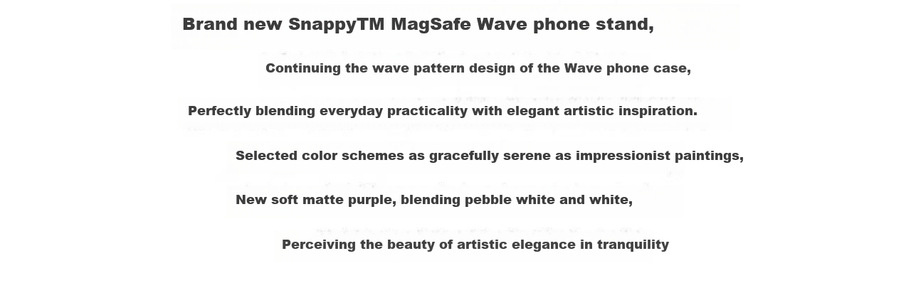 CASETIFY Solid Color Wave Phone Stand/Magnetic Stand White/Gravel White/Soft Mist Purple/Honey Purple/Vine Green Magsafe Universal Phone Mist Purple Magnetic Stand 4