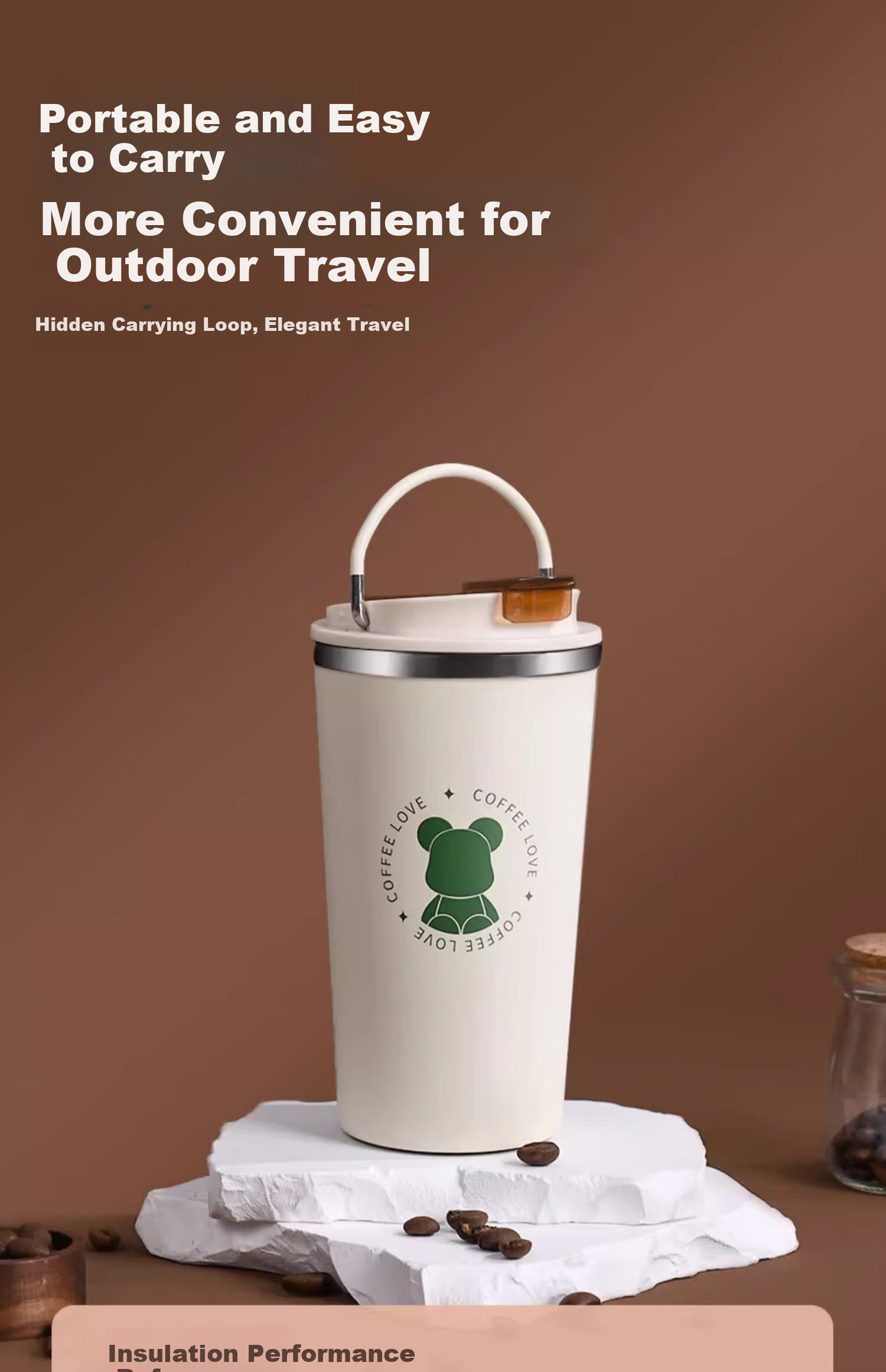 Xishi Insulated Coffee Mug High-Value Ceramic Liner Cup Gift Box Birthday Present for Best Friend 1