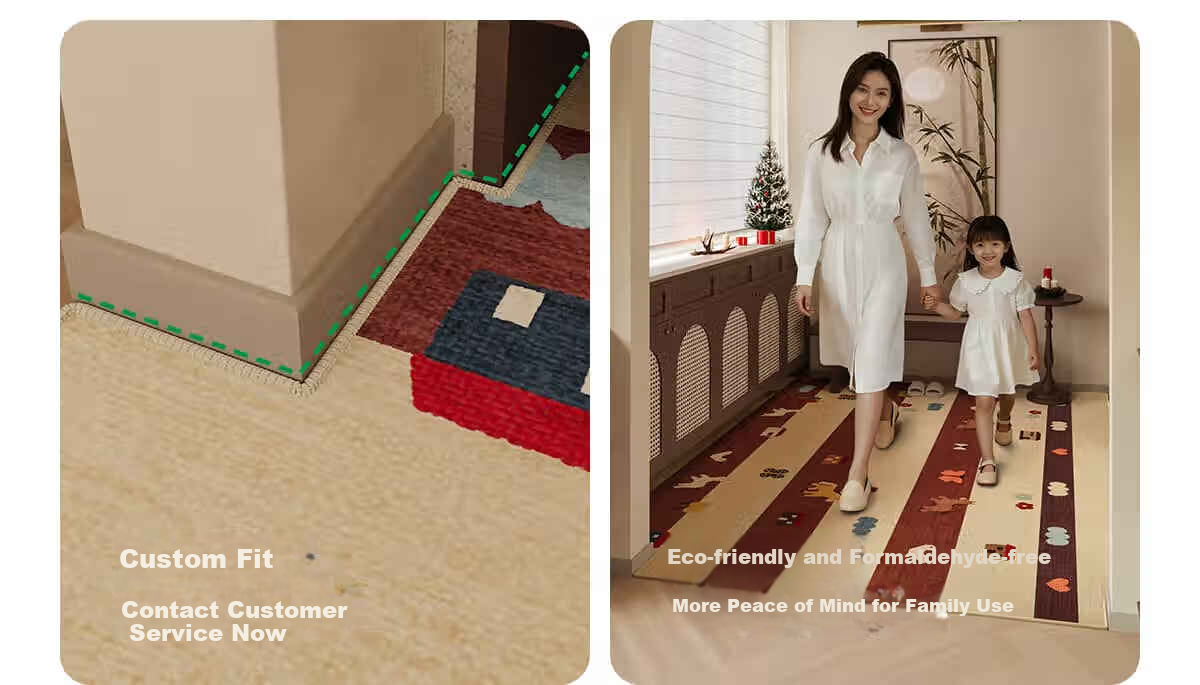 COMICOMI Small Coconut Square Entrance Floor Mat Non-Slip Cuttable Luxury Dust Removal 60*90cm 6