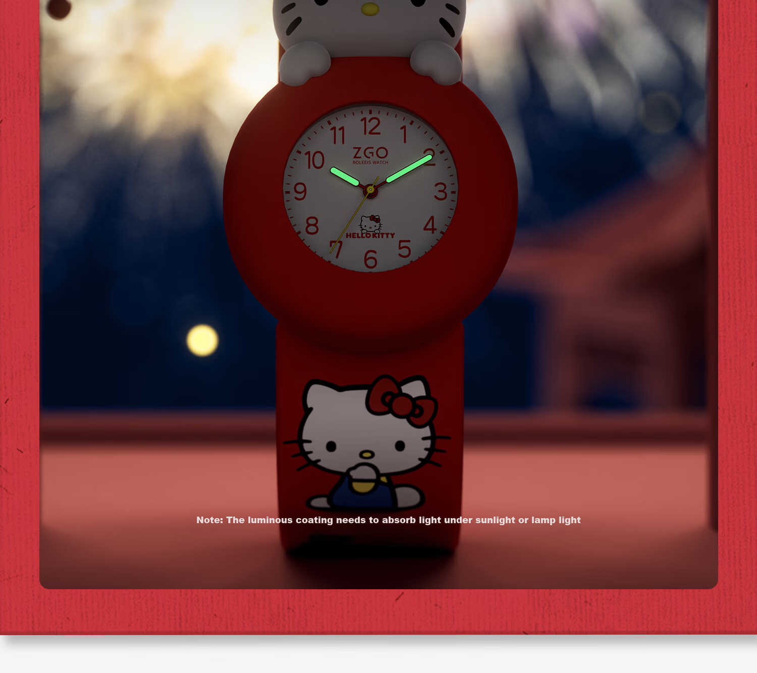 ZGO Sanrio Children's Watch for Ages 3-6, Kids' Day Gift, Girls' Kindergarten Baby Toy Digital Watch 307 13