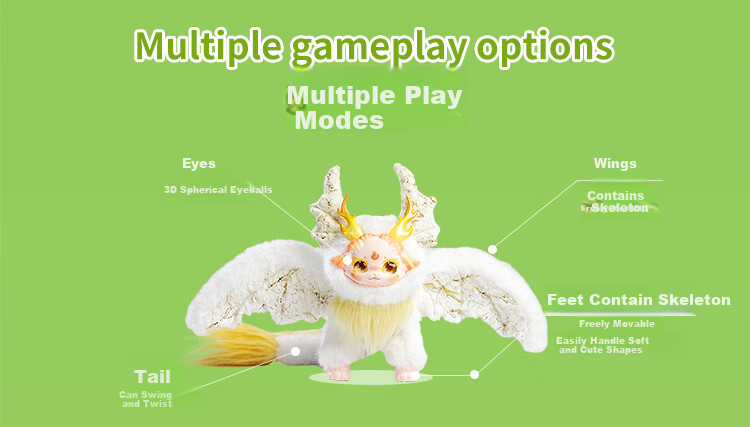 MAYTREE Trendy Blind Box Figurine PVC Plush Doll Toy Children's Day Birthday Gift for Girls 9