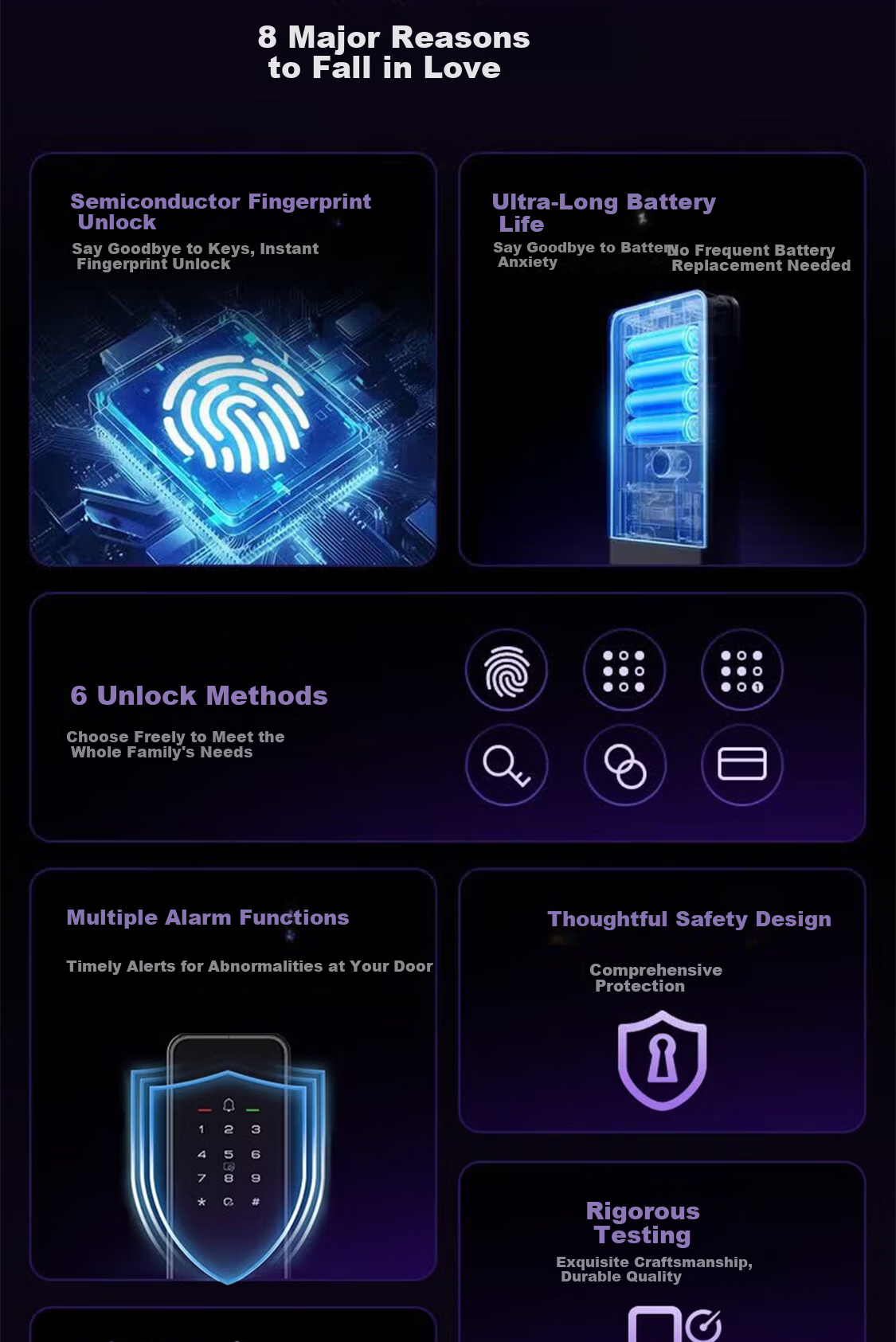 KAADAS Smart Door Lock Face Recognition Peephole Surveillance Camera Fingerprint Home Security Smart Lock Q6 FV Upgrade Model 4
