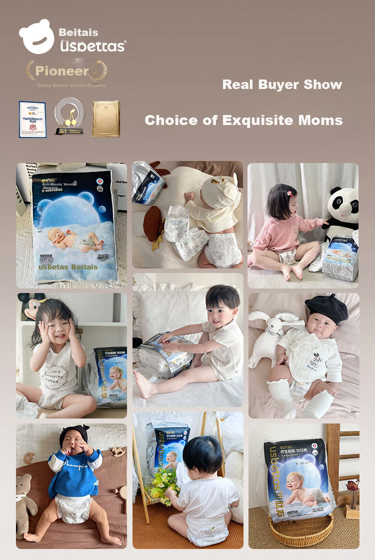 Betis [Formamide Not Detected] Biomimetic Vernix Skin Care Diaper Pants Baby Diapers 4XL 28pcs 3
