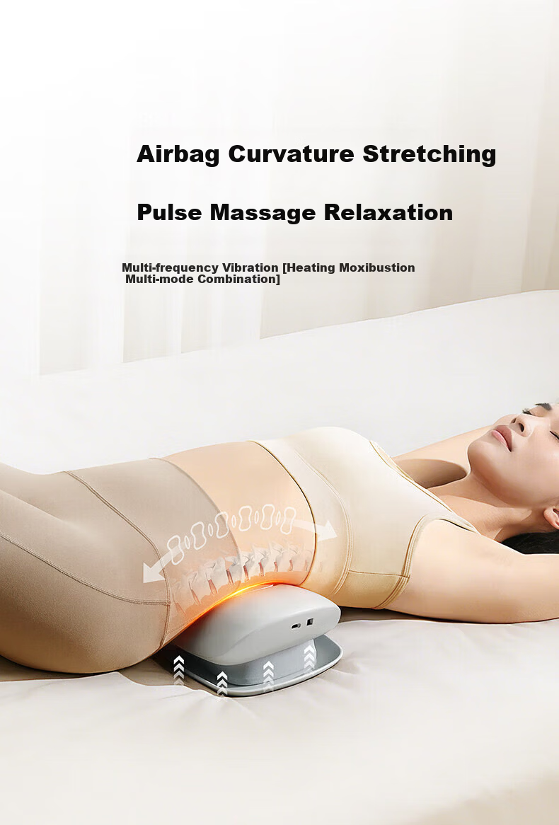 Ai Professor Full-Automatic Waist Massager Kneading Lumbar Support Spine Back Pulse Heat Vibration Relief for Lumbar Disc Herniation and Muscle Strain Gift for Parents Elderly Men and Women 1