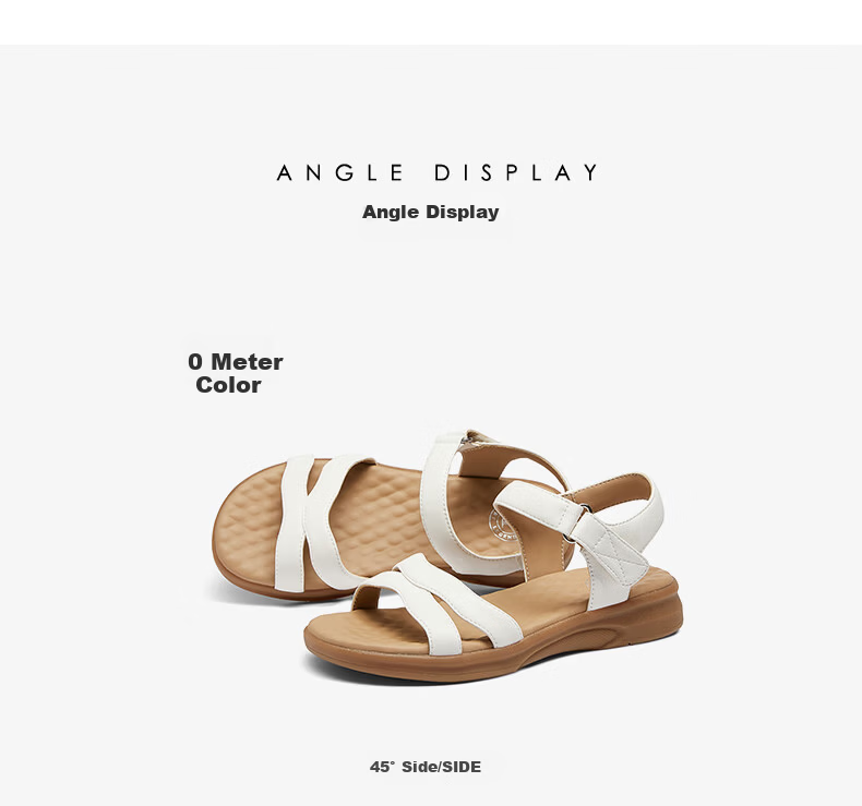 CAMEL Women's Sandals Relaxed Breathable Versatile Beach Casual Shoes L26M504059 Beige Size 37 18