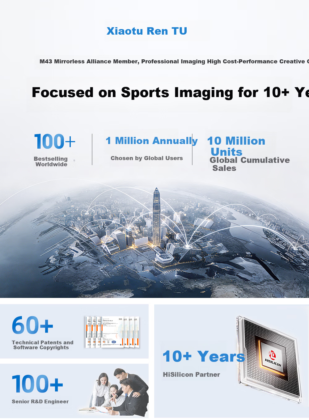 Xiaotu S7PRO 4K Sports Camera HiSilicon AI Super Stabilization Night Shooting Live Streaming Camera Official Standard Edition 1