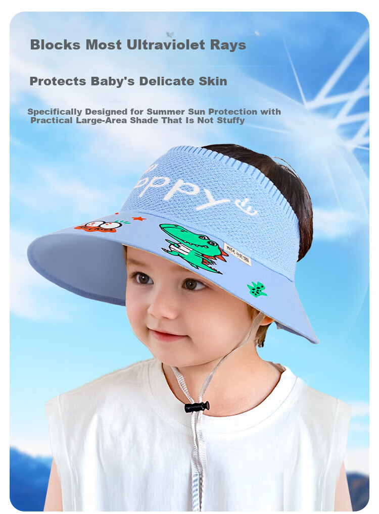 9i9 Kids Summer Sun Protection Hat Unisex Outdoor UV Protection Baby Sun Hat F16 Pink 3