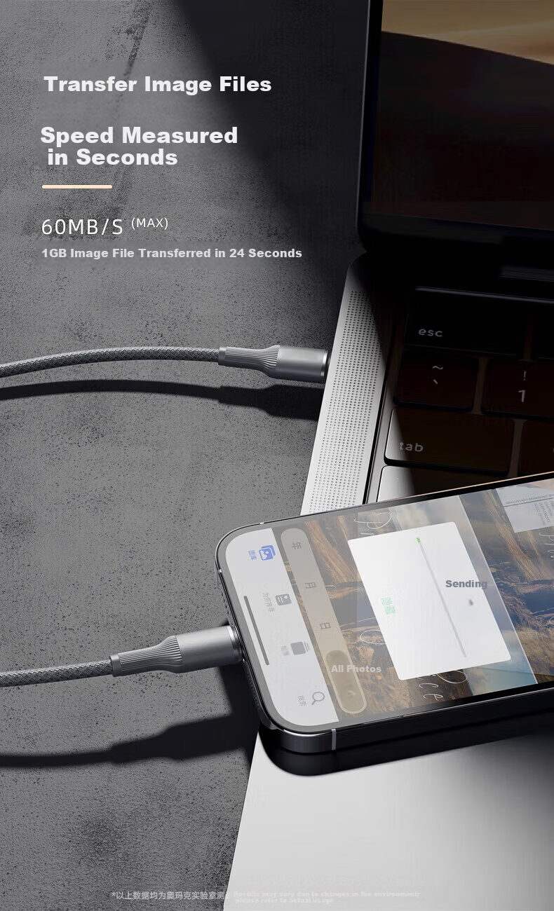 Aomake PD Fast Charging 30W/27W Apple Data Cable Type-C Charger Cable for iPhone 13/14/12 Pro Max/11/XP/8 Smartphones and Tablets 8