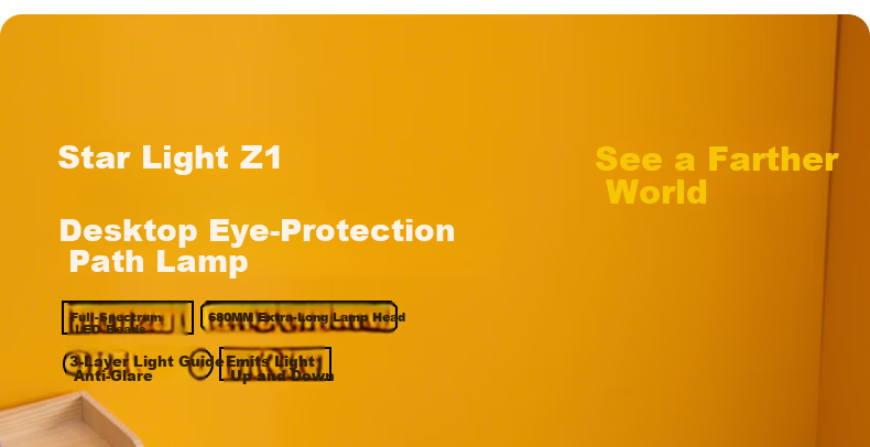 Tongshijie Desktop Large Road Eye Protection Lamp Full Spectrum Student Study Desk Lamp Children's Blue Light Blocking Reading Lamp 48W 5