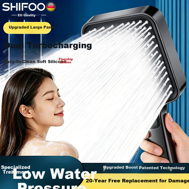SHIFOO [Germany] High-Pressure Shower Head Large Panel Home Bathroom Shower Sprayer