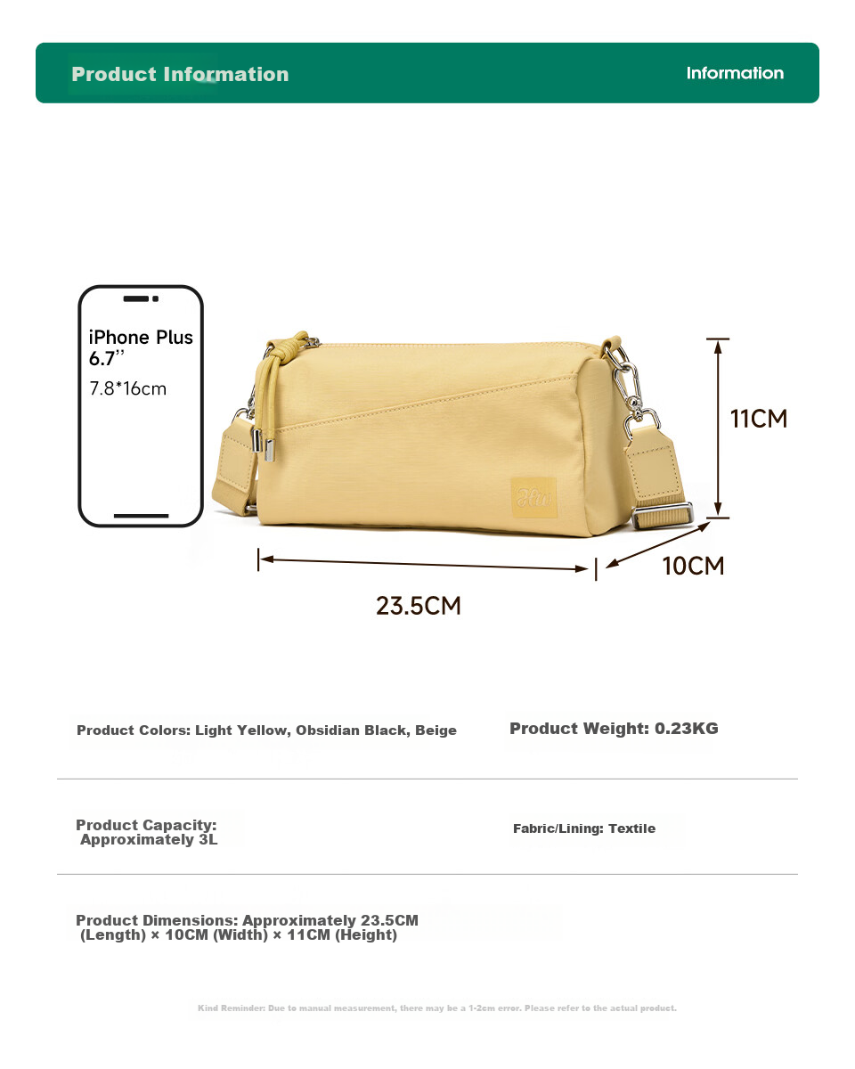Hotwind Oxford Cloth Bag Women Lightweight Shoulder Crossbody Small Bag Sports Casual Large Capacity Birthday Gift for Girls 13