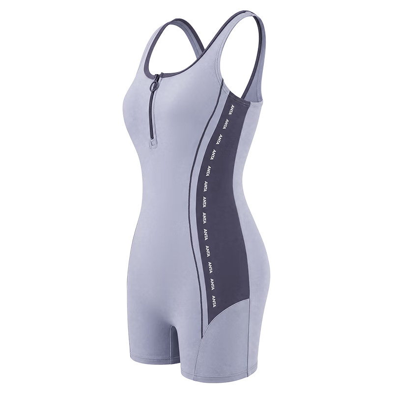 ANTA Women's High-End 2026 New Waist-Slimming Tummy-Control Racing Professional Training One-Piece Square-Leg Swimsuit