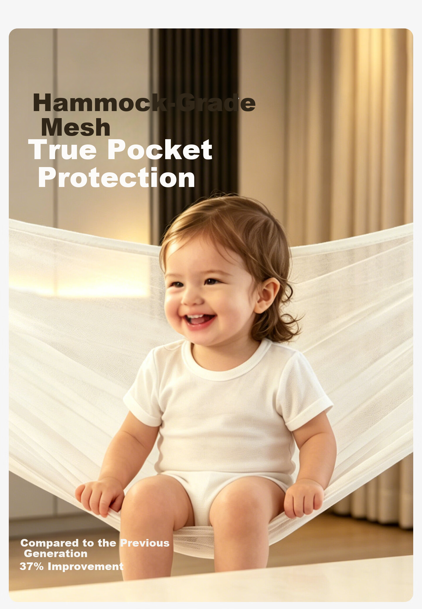 OUYUN Baby Anti-Fall Mosquito Net 1.8x2m Children's Bed Rail Protective Mongolian Style Full-Coverage Baby Canopy 6