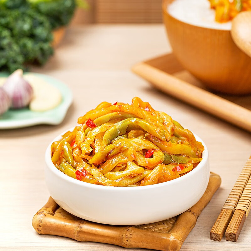 饭扫光榨菜 鲜脆榨菜丝352g 下饭菜 香辣咸菜泡菜 拌饭拌面调味料
