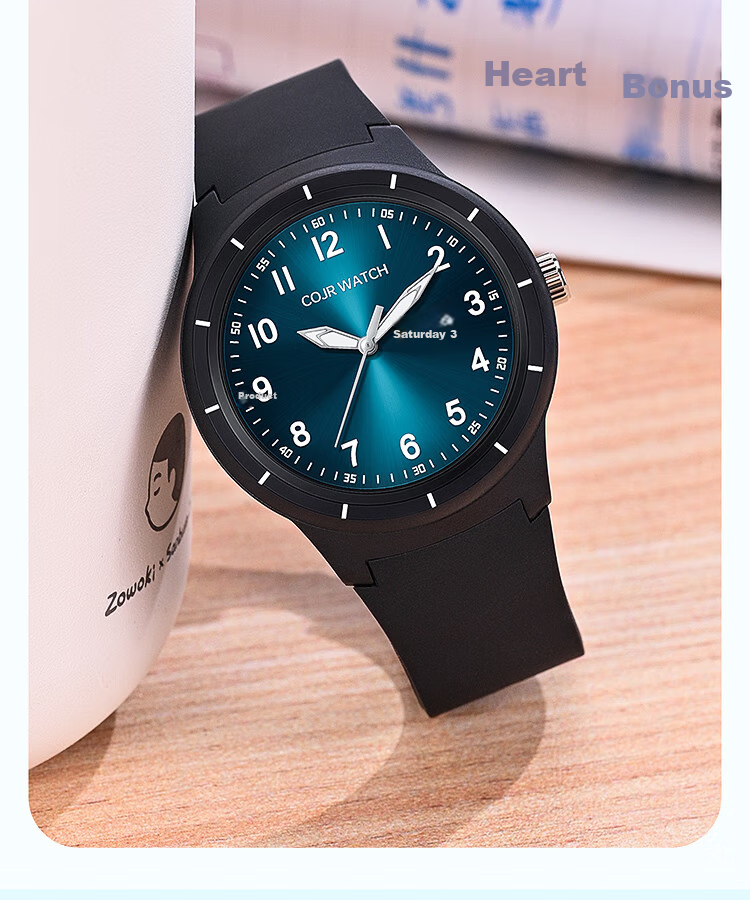 COJR Student Electronic Watch for Elementary and Middle School Boys Ages 6-12, Youth Quartz Exam Watch Back to School 4