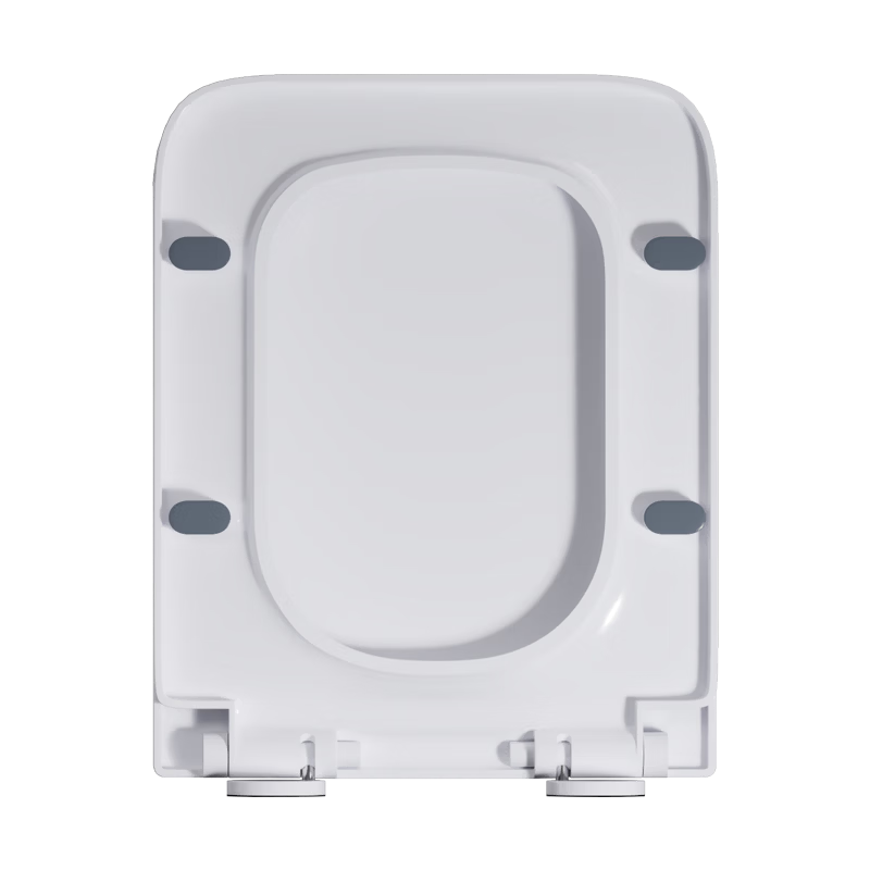 HSPA Square Toilet Seat Universal Slow-Close Thickened Square Toilet Ring Cover, Bathroom Toilet Accessories, 1129