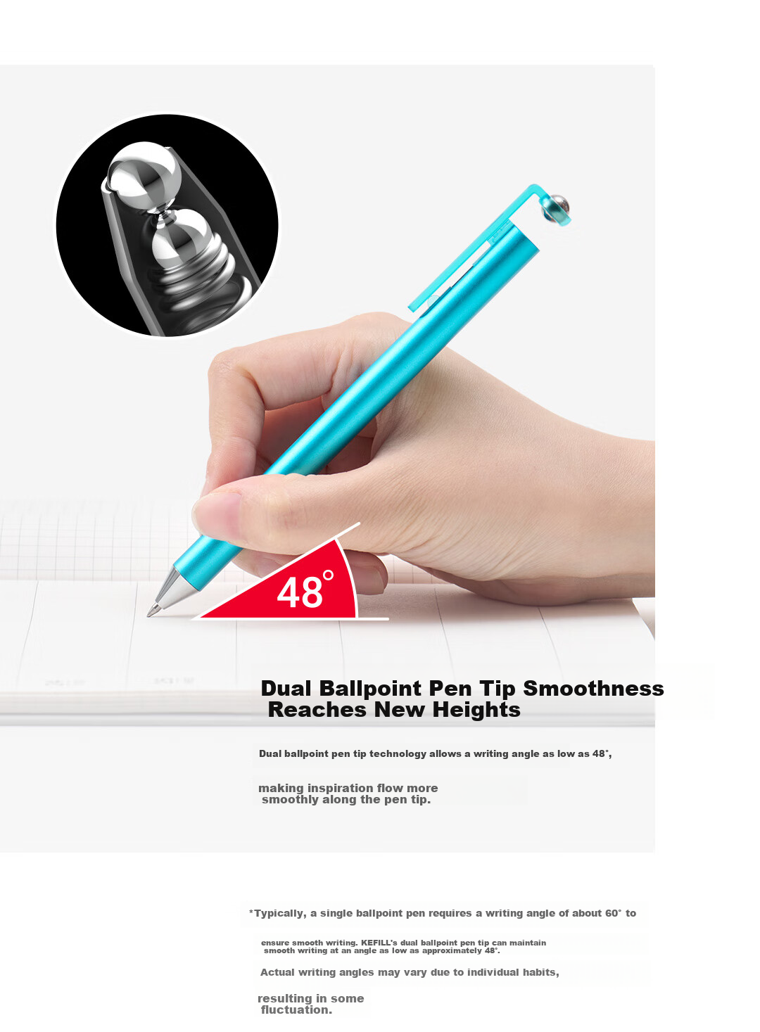 KACO Future Floating Metal 0.5mm Gel Pen Black Ink Carbon Pen Yao Yan Black Single Transparent Box FLOAT Fule 6