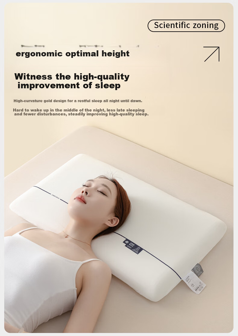 Miiow Slow Rebound Space Memory Foam Pillow Neck Support Sleep Aid Deep Sleep Pillow Core Adult 42*70cm 7