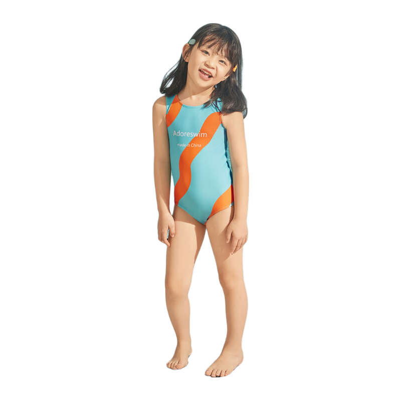 Adoreswim Girls' New 2024 Cute One-Piece Swimsuit for Toddlers And Childre