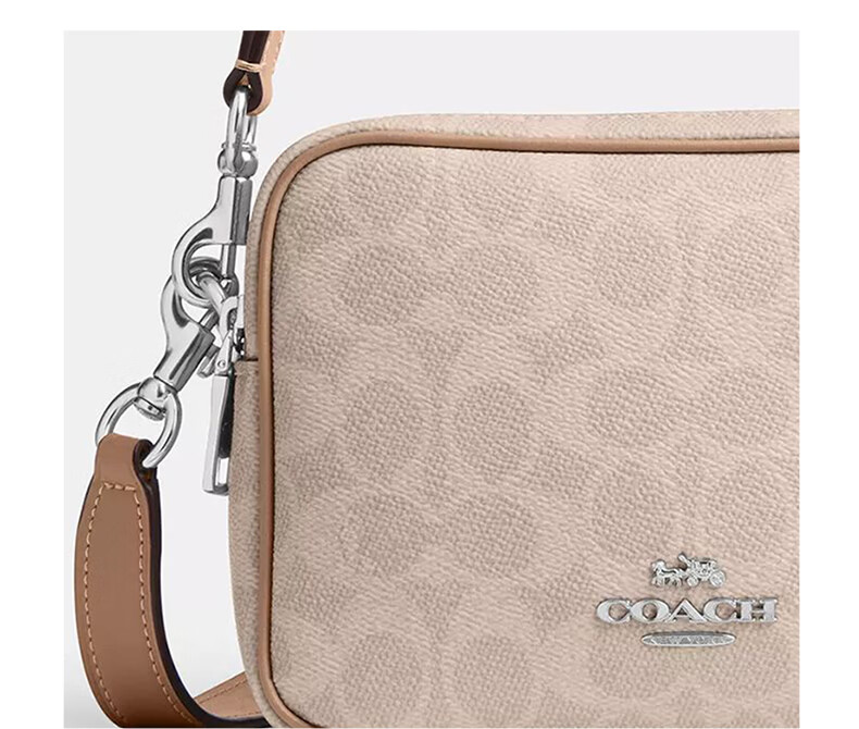 COACH Women's CAREY Crossbody Bag Sand/Gray CEK69 - Brand Direct Supply 8