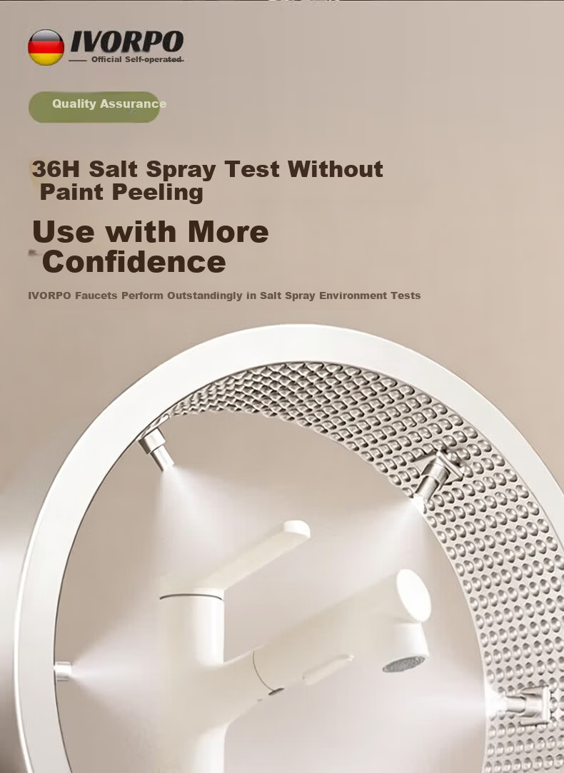 IVORPO German Basin Faucet Pull-Out Hot and Cold Bathroom Sink Tap 14