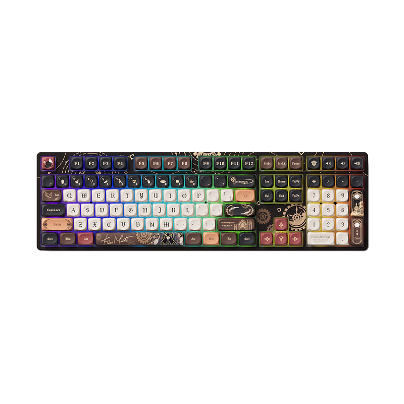 AKKO 5108 V5 The Master of Secrets Limited Edition Wireless Bluetooth Mechanical Keyboard 108-Key Gaming E-sports Computer Office Typing Tactile Wired Tri-Mode Keyboard Gasket Structure
