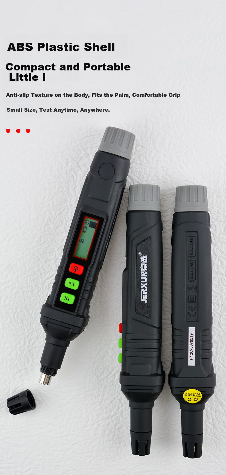 JERXUN Combustible Gas Detector Natural Gas Coal Gas Pen-Type Leak Detector Portable LPG Leak Alarm 4