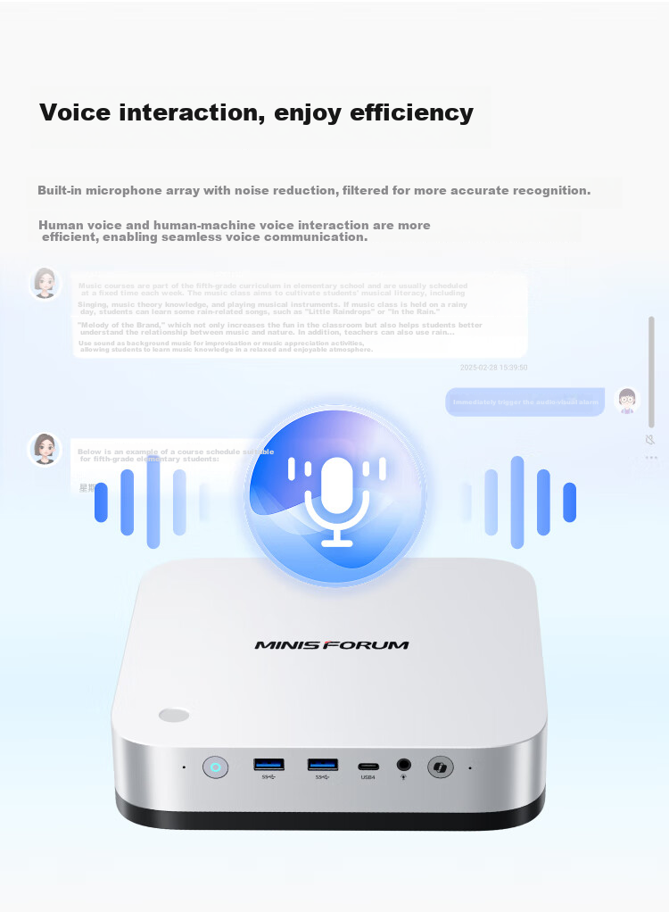 Mingfan X1Pro-255 Flagship AMD Ryzen 7 255 Mini Desktop PC Gaming Business Office 16GB RAM 1TB Storage 7