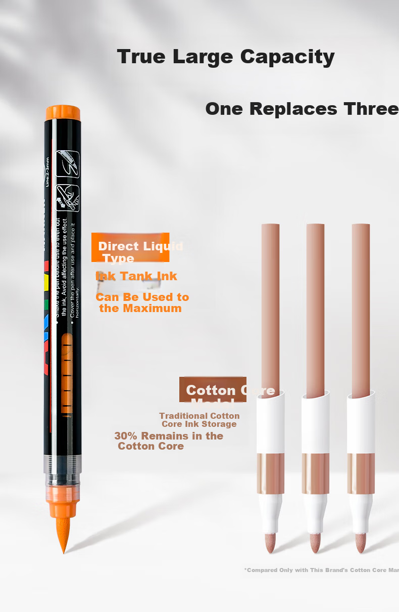 Touchcolor Little Black Box Direct Ink Acrylic Soft Tip Marker Soft Tip Children's Kindergarten Drawing Non-Staining Opaque Washable 120-Color Watercolor Pen Art Education 5