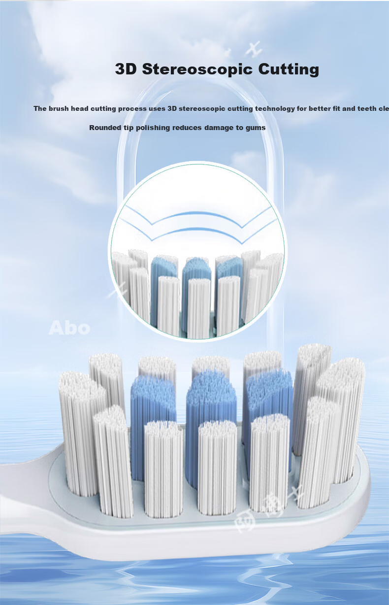 Doctor A Compatible Xiaomi Mijia Electric Toothbrush Heads T301/T302/MES605/T501/T501C/MES608 Universal Replacement Soft Shock Absorption Cleaning 6-Pack 6