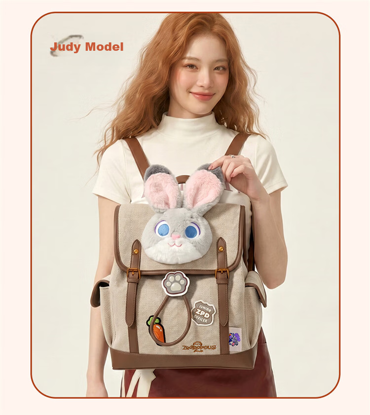 Disney Zootopia Large Capacity Women's Backpack Gift Box Birthday Present for Girls 5