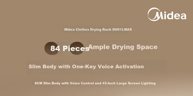 Midea Electric Clothes Drying Rack Smart Voice-Controlled Lift Ultra-Thin Dryer DH01LMAX 3