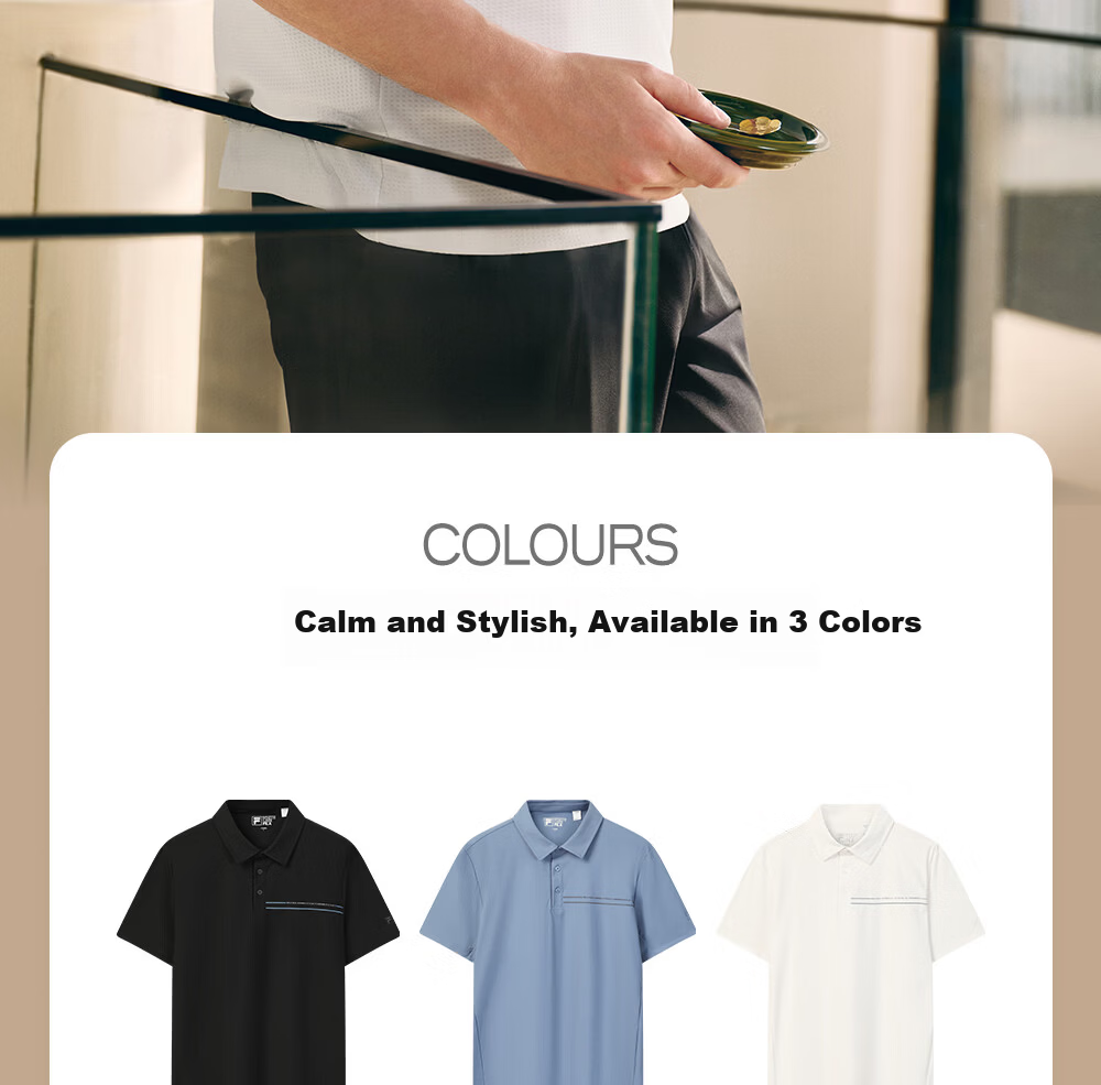 FILA Official Men's Knitted Short Sleeve Polo Shirt 2026 Summer Sun Protection Cooling Comfortable Top 12