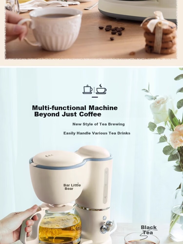Bear Office Home Small Fresh Brew Coffee Maker Adjustable Strength Drip-Proof Continuous Heating Multi-Function Coffee Machine KFJ-A06N2 [Coffee and Tea Dual Use] 9