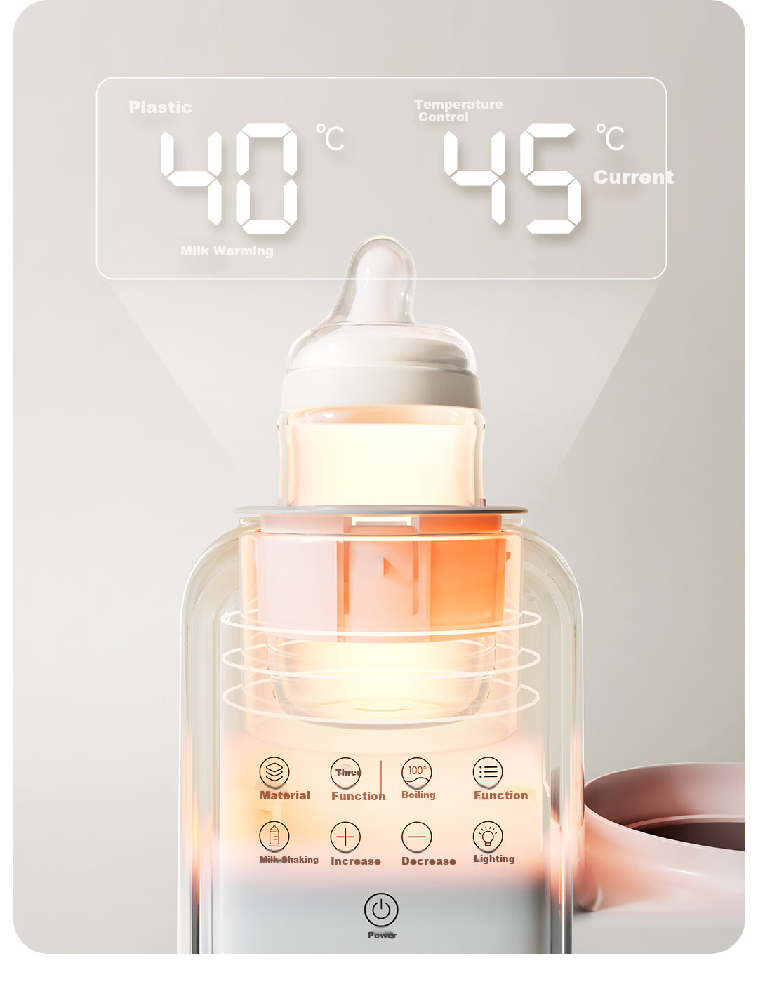 Puriton Thermostatic Kettle Baby Milk Preparation Household Large Capacity 2L Full Glass Body Quantitative Temperature Control Water Dispenser 8