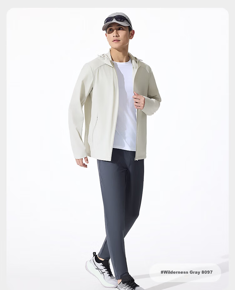 Bosideng Summer Casual Sports Original Yarn Sun Protection Jacket for Men UPF100+ UV Protection Loose Travel Coat 26