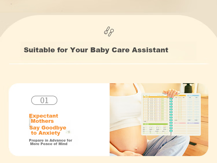 Dr. Dolly A5 Feeding Record Book Boy Baby Nursing Diary Infant Breastfeeding Log Newborn Growth Manual Milk Intake Notebook Soft Spiral 50 Sheets 2