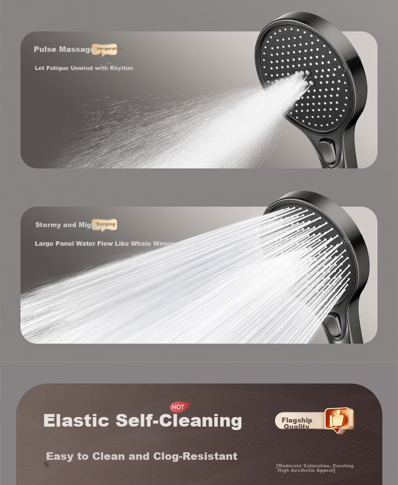 IVORPO [Germany] Shower Set Complete Integrated Automatic Descaling Bathroom Hot and Cold Pressurized Shower Head 8