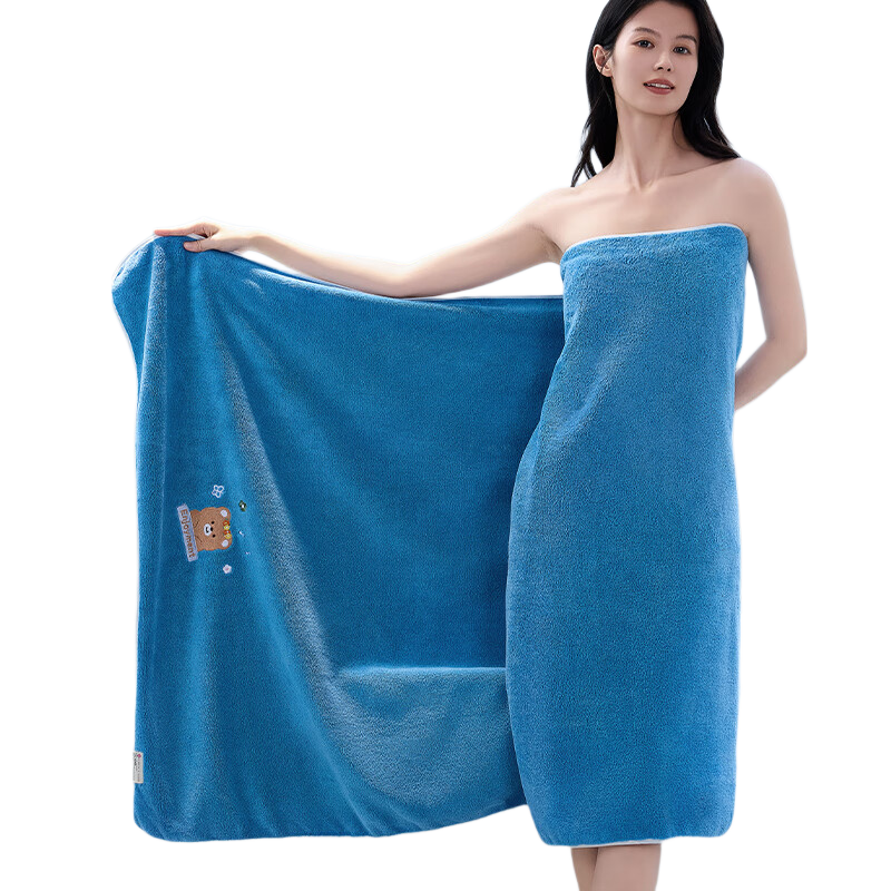 Grace Class A Bath Towel, Extra Large And Thick, Absorbent And Quick-Drying, Adult Large Bath Towel, Hotel Shower Towel, Sky Blue Sports