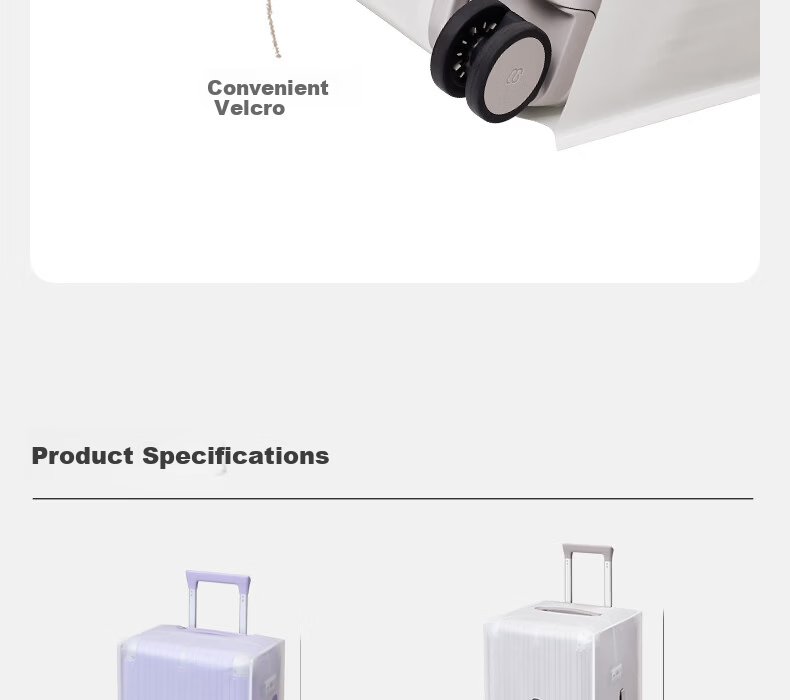 90 Points Luggage Exclusive Dustproof Cover Aluminum Frame MAX Series Thickened Anti-Dust Anti-Collision 24 Inch Checked Suitcase Cover 7
