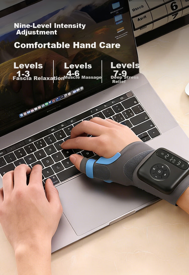 Keliang Hand Massager Wrist Massager Thumb Tenosynovitis Brace Pulse Heat Therapy Left Hand Model Birthday Gift for Mom Girlfriend Price Protection 618 5