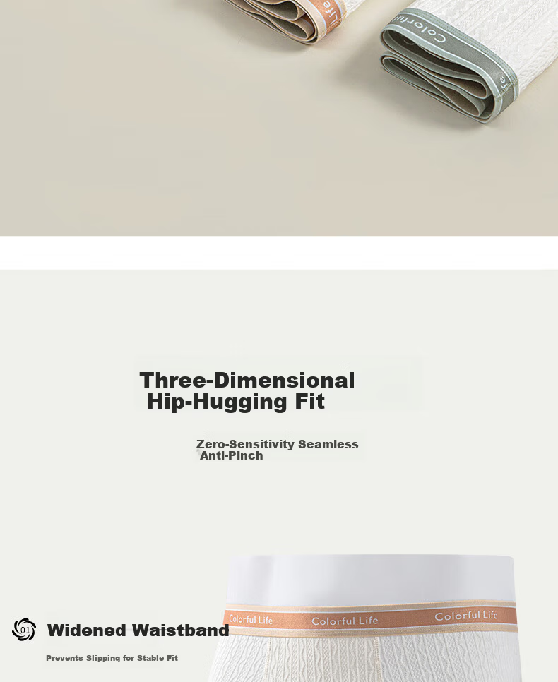 Hodo Kids Pure Cotton Antibacterial Boys' Underwear Age 7A Antibacterial Crotch Developmental Underwear 4-Pack Solid Color Stripes 180 10