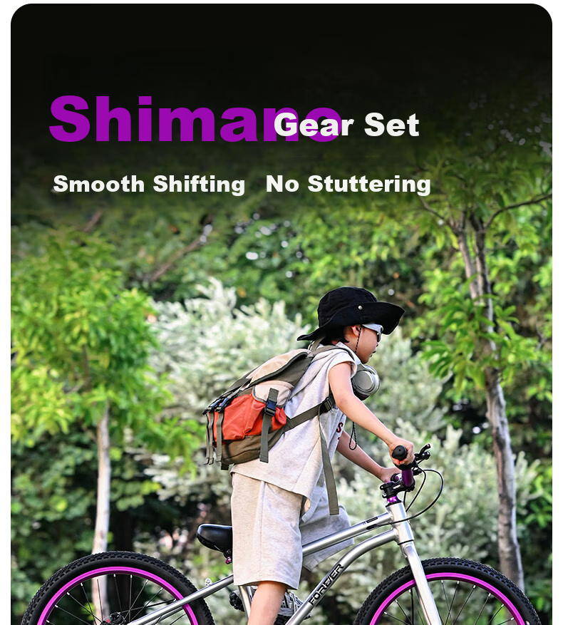 FOREVER Aluminum Alloy Children's Bicycle 6-12 Years Boys and Girls Student Bike Ultra-Light Gear Mountain Bike 20 Inch 9