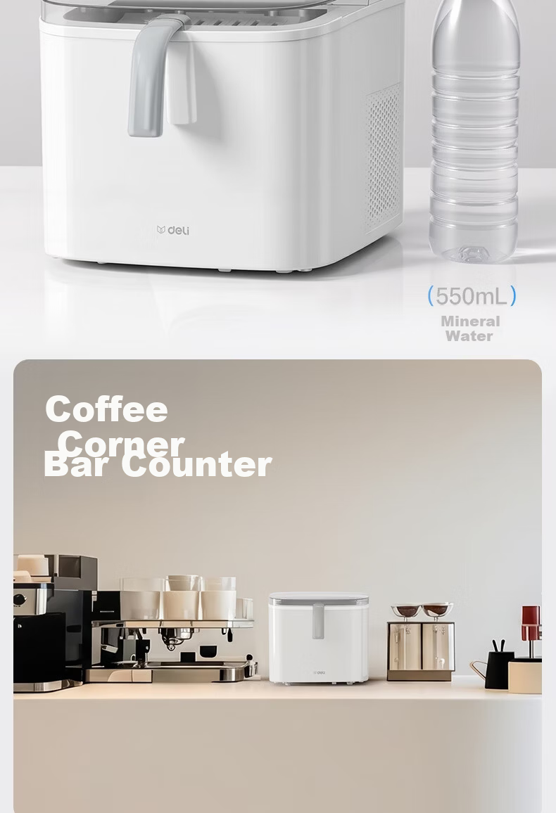 Deli LD670 Mini Portable Home Ice Maker Small Power Automatic Bullet Ice Machine for Dormitory New Arrival 2