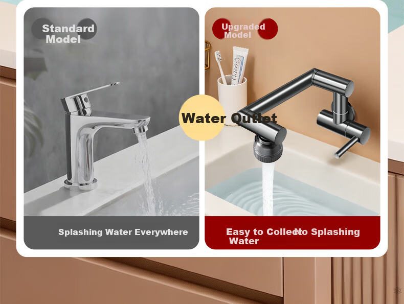IVORPO [Germany] Built-in Single Cold Kitchen Faucet High-Arc Pressurized Splash-Proof Basin Sink Vegetable Washing Faucet 5