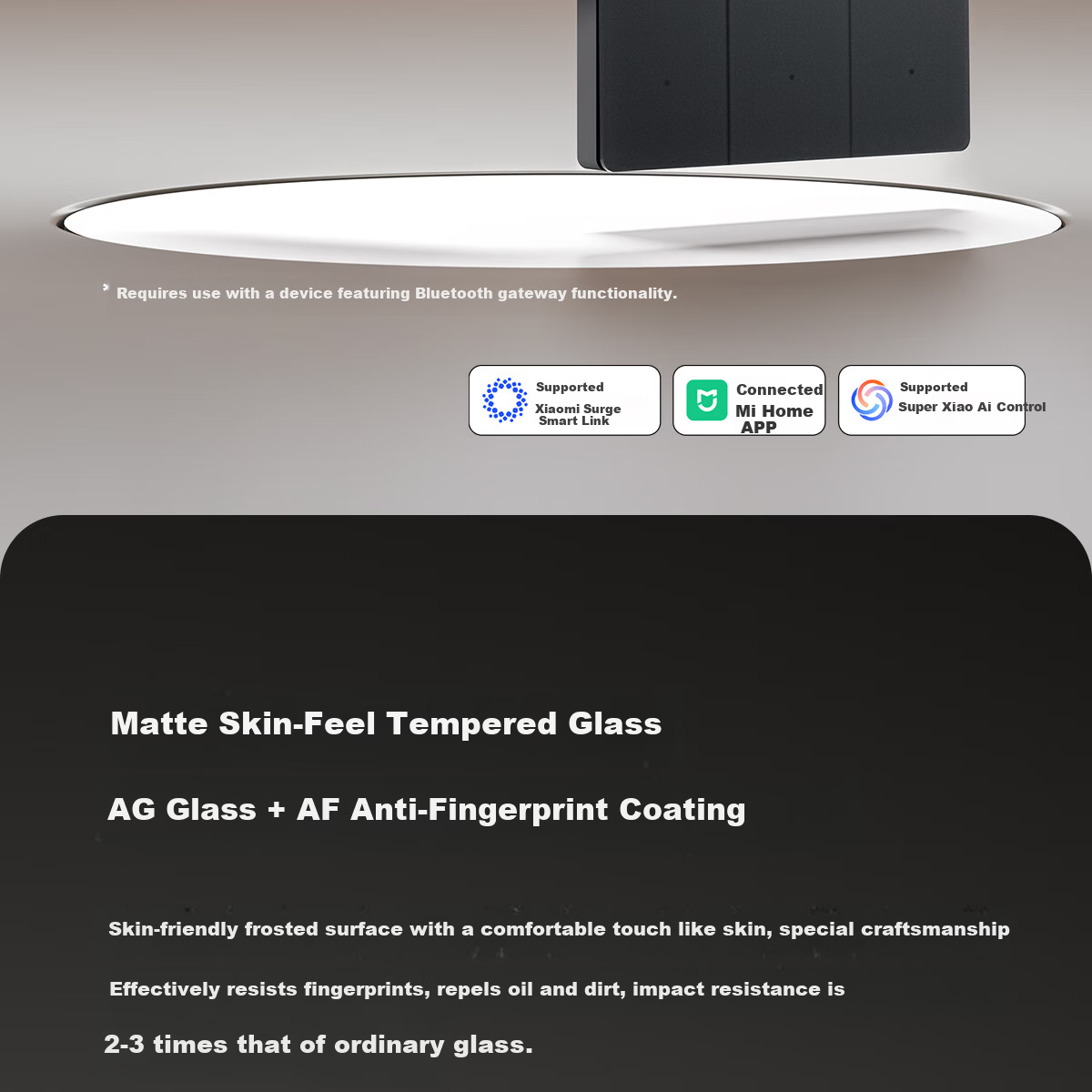 Flathead Bear Q1PRO Compatible Switch Socket 16A High Power Three-Prong Socket 86 Type Flush Wall Socket Gray 2