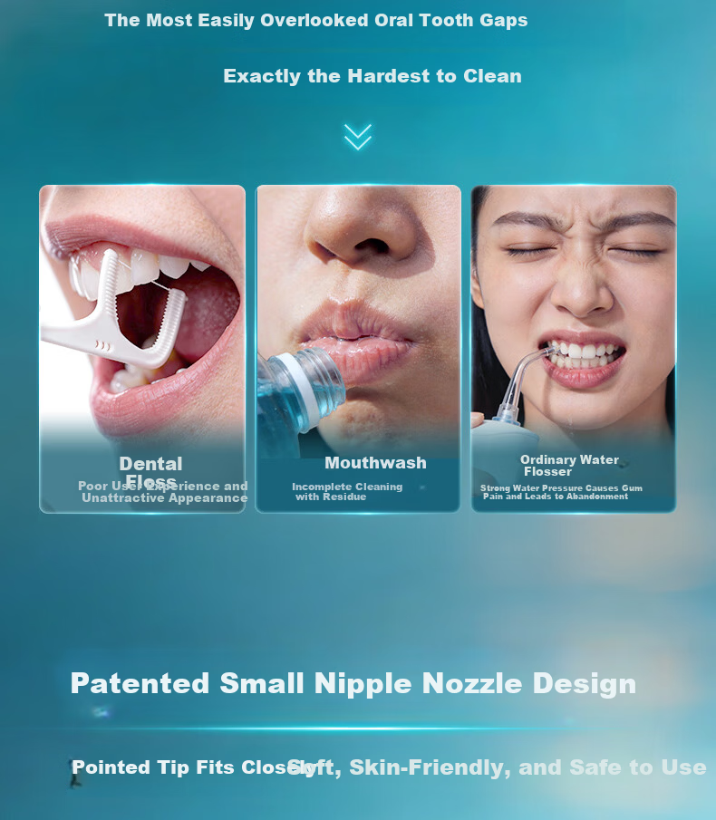 PHILIPS Portable Telescopic Dental Water Flosser Orthodontic Teeth Cleaner Birthday Gift for Boys and Girlfriends Price Guarantee 618 2 Nozzle Models HX3333/24 Blue 2